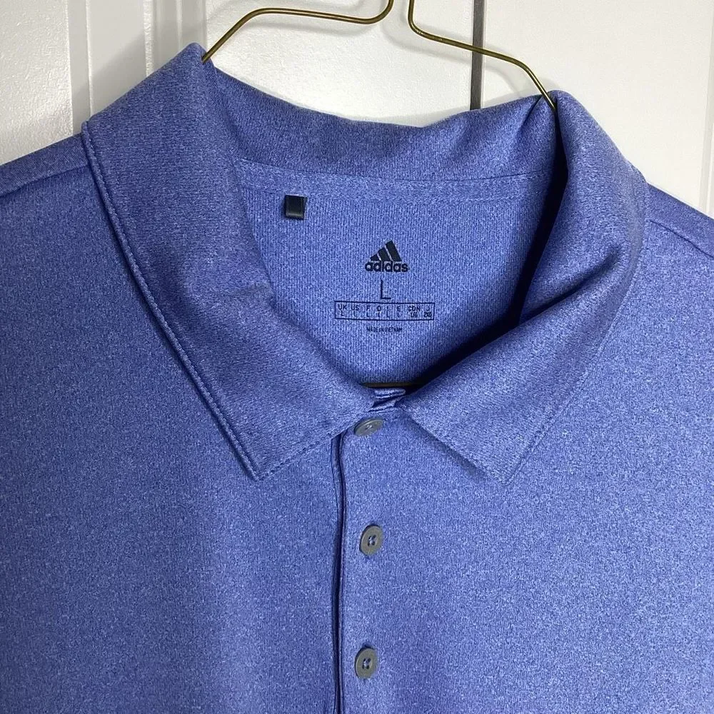 Mens Adidas Performance‎ Polo Shirt Blue large Golf
